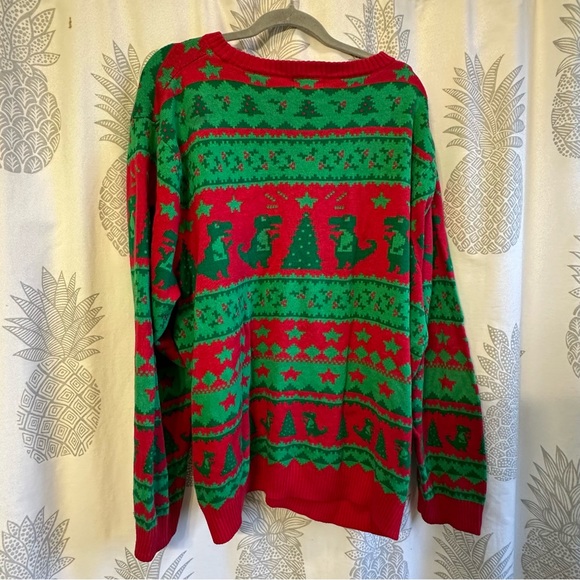 Alex Steven’s Dinosaur Christmas Sweater - Picture 2 of 3
